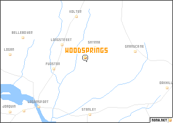 map of Wood Springs