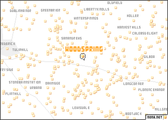 map of Woodspring