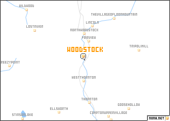 map of Woodstock