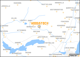 Woodstock (United States - USA) map - nona.net