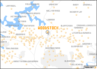 map of Woodstock