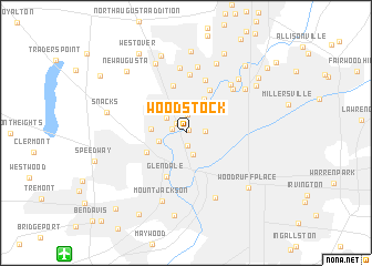 map of Woodstock