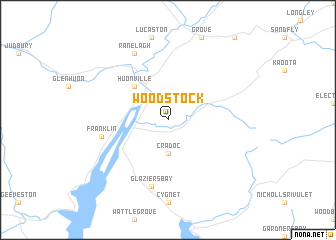 map of Woodstock