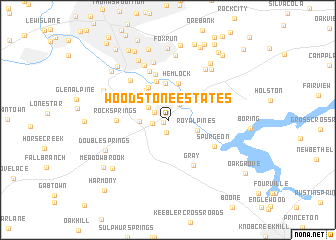 map of Woodstone Estates