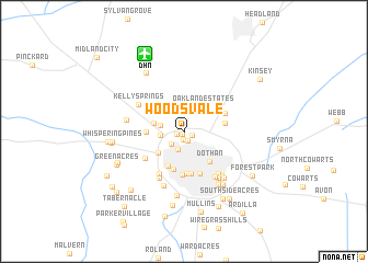 map of Woodsvale