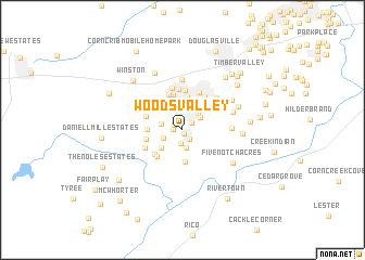 map of Woods Valley