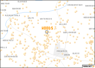 map of Woods