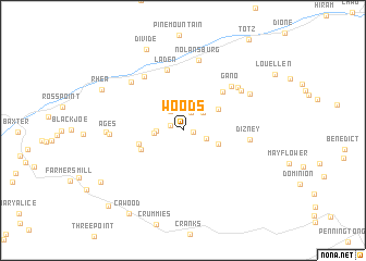 map of Woods