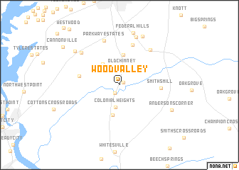 map of Wood Valley