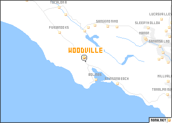 map of Woodville