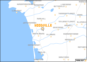 map of Woodville