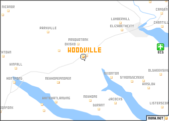 map of Woodville