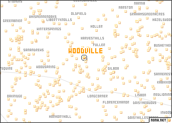 map of Woodville