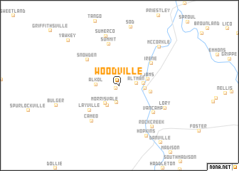 map of Woodville