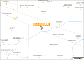 map of Woodville