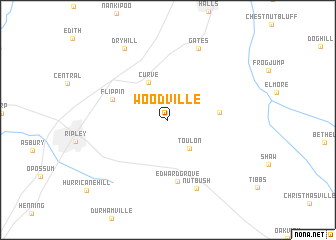 map of Woodville