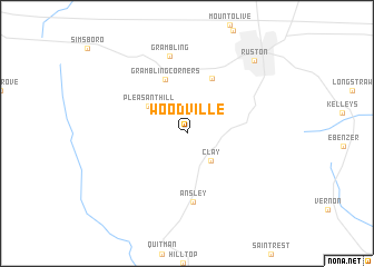 map of Woodville