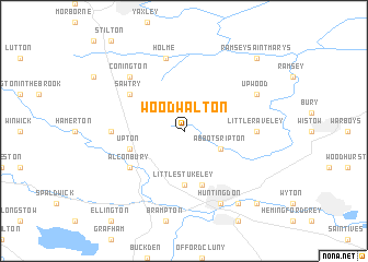 map of Wood Walton