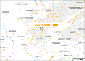 map of Woodward Junction