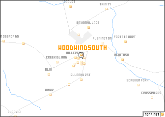 map of Woodwind South