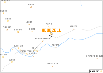 map of Woodzell