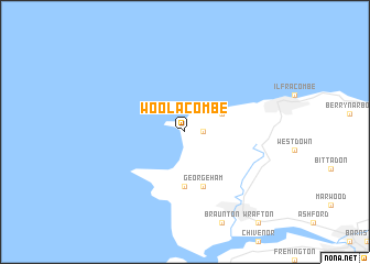 map of Woolacombe