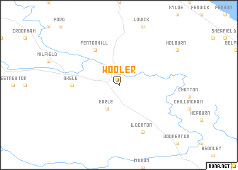 map of Wooler