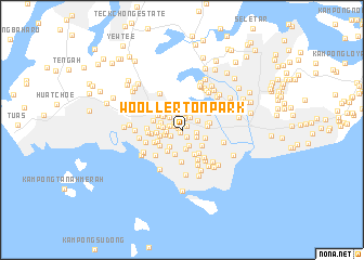 map of Woollerton Park