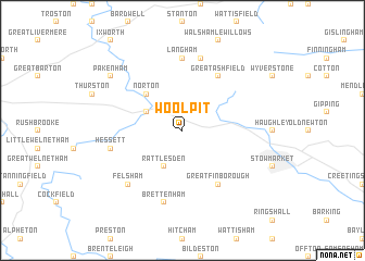 map of Woolpit