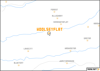 map of Woolsey Flat