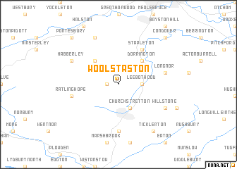 map of Woolstaston