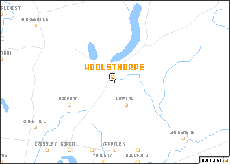 map of Woolsthorpe