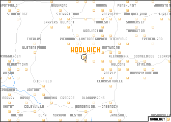 map of Woolwich