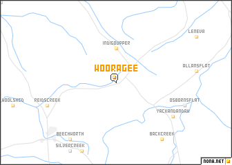 map of Wooragee