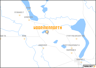 map of Woorinen North