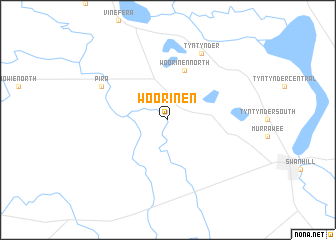 map of Woorinen