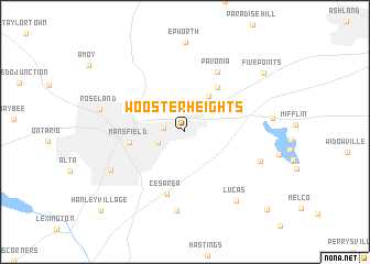 map of Wooster Heights