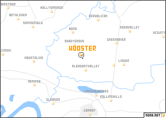 map of Wooster