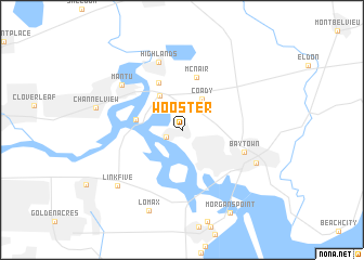 map of Wooster