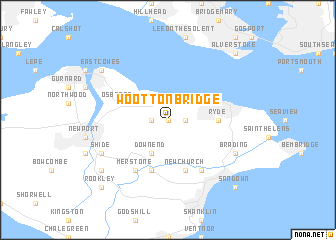 map of Wootton Bridge