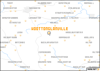 map of Wootton Glanville