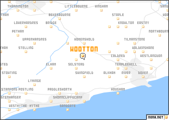 map of Wootton