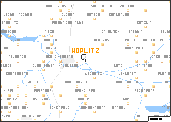 map of Wöplitz