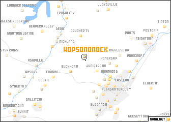 map of Wopsononock