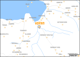 map of Woran