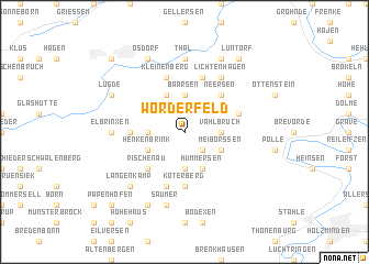 map of Wörderfeld