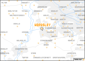 map of Wordsley