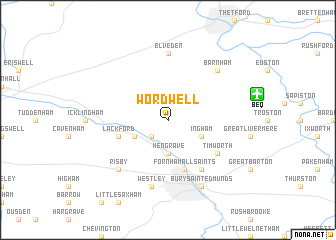 map of Wordwell