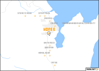 map of Woree