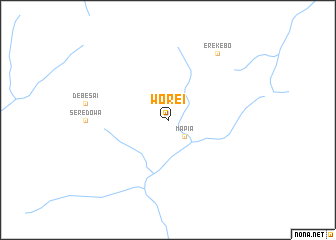 map of Worei